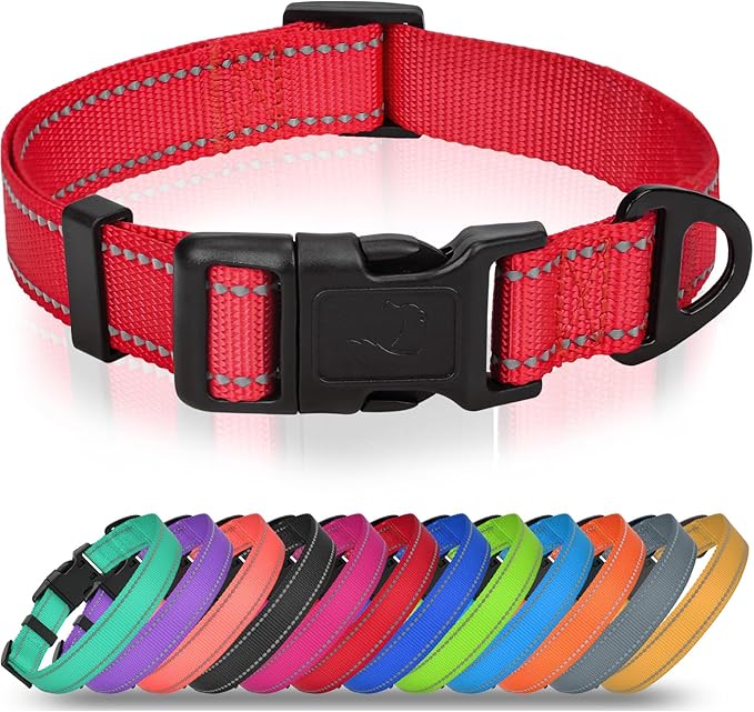 Joytale Small Dog Collar, Reflective and Adjustable Nylon Collar by Joytale