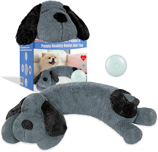 Puppy Heartbeat Toy for Separation Anxiety Relief, Heartbeat Stuffed Animal by WEOK