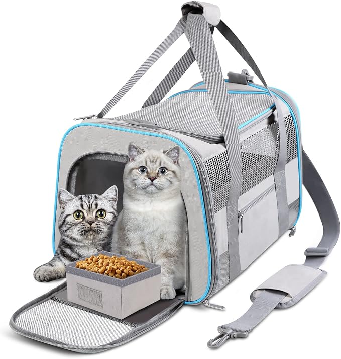 Large Cat Carrier Dog Carrier, Pet Carrier by CUSSIOU