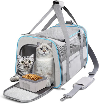 Large Cat Carrier Dog Carrier, Pet Carrier by CUSSIOU