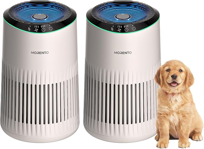 Air Purifiers for Bedroom Home for Smoke Pet Dander Odors, Air Purifier by MORENTO