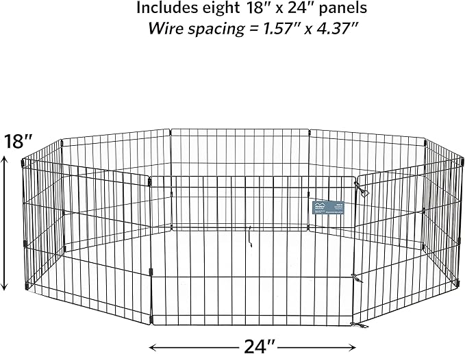 MidWest Homes for Pets Folding Metal Puppy / Dog Exercise Pen, Indoor/Outdoor - Image 4