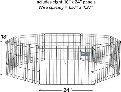 MidWest Homes for Pets Folding Metal Puppy / Dog Exercise Pen, Indoor/Outdoor - Image 4