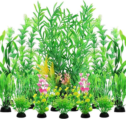 Fish Tank Plants, Fish Tank Accessories by QUOZUO