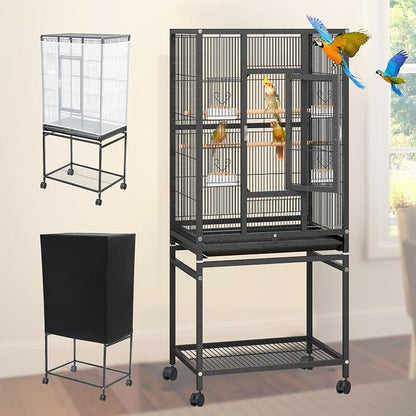 YINTATECH 53 inches Bird Cage Seed Catcher & Birdcage Cover, Bird Cages by YINTATECH