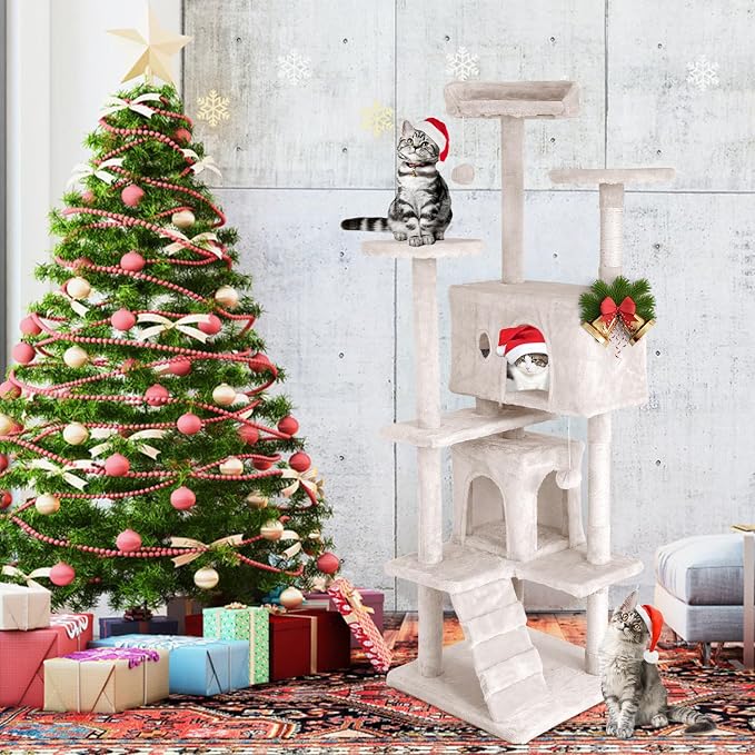 Heavy Duty Cat Tree Tower, Cat Condo, Hanging Ball - Image 7