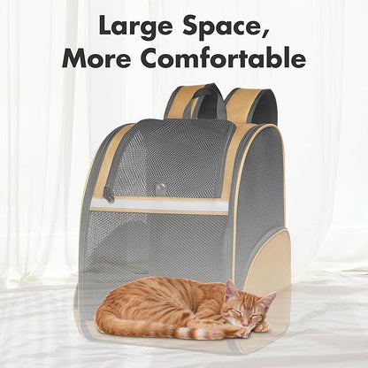 Pet Backpack Carrier, Large Cat Carrier Backpack Up to 20 Lbs - Image 4