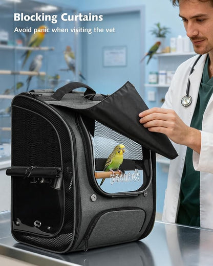 Pecute Bird Backpack Carrier for Small Birds, Bird Carrier - Image 5