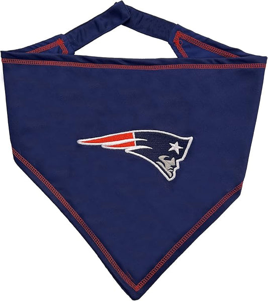 Pets First NFL New England Patriots TIE Bandana, Large/X-Large. Dog Bandana by PETSFIRST