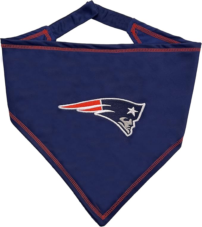 Pets First NFL New England Patriots TIE Dog Bandana, Small/Medium. Ultimate by PETSFIRST