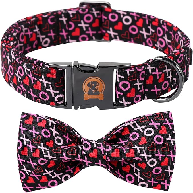 MR. CHUBBYFACE Valentine's Dog Collar by MrChubbyfacePetSupplies