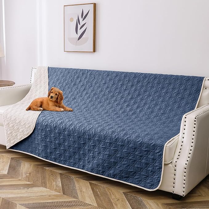 Waterproof Couch Cover for Dogs Washable, Reversible Dog Bed Blanket Pet Sofa by Bigbeer