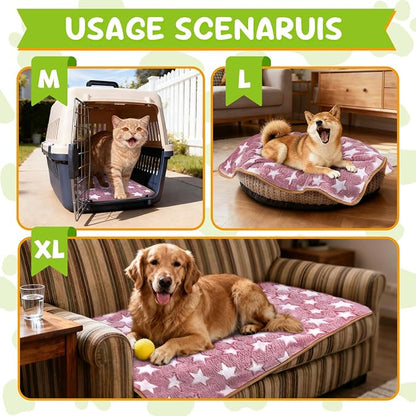 6 Pcs Dog Blanket Super Soft Pet Puppy Blankets Calming Blanket - Image 5