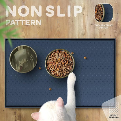 Dog Food Mat - Raised Edges Dogs Mat - Image 4