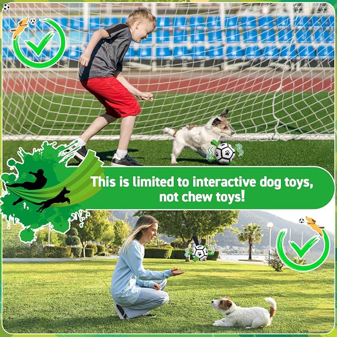 QDAN Dog Toys Balls with Bell Inside, Squeaky Dog Balls - Image 4