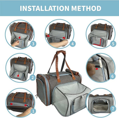 Mr. Peanut's Gold Series Big Apple XL Expandable Pet Carrier V3.0 - Image 8