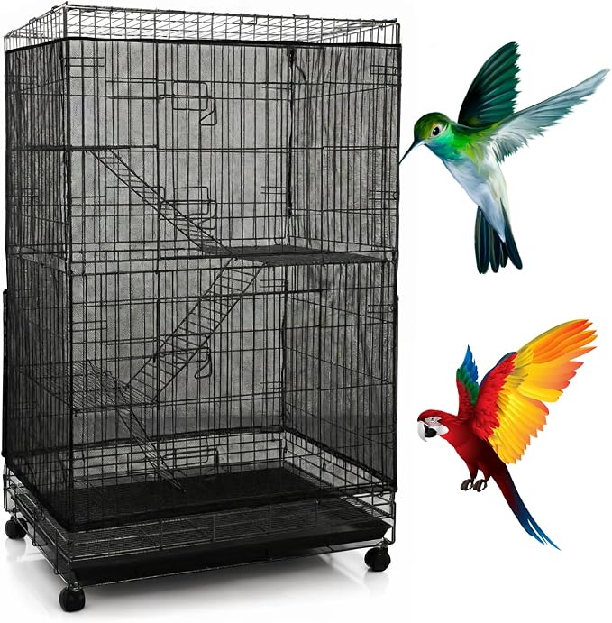 Large Bird Cage Seed Cather by Unknown