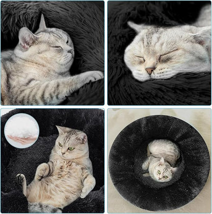 Cat Beds for Indoor Cats, 15.7 Inch Small Cats Beds, Washable-Round Pet Bed for - Image 4