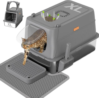 Anywish Stainless Steel Cat Litter Box by Unknown