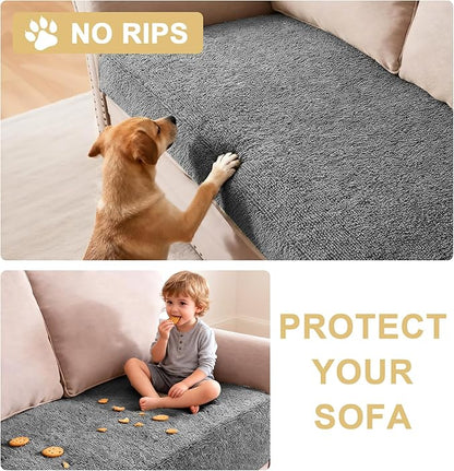 H.VERSAILTEX Non Slip Pet Couch Cover Chenille Dog Bed Protector Thick Soft - Image 8