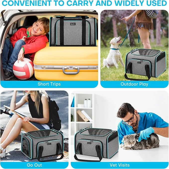 Premium Pet Carrier – Dog & Cat Travel Bag, Airline Approved, Soft-Sided Design - Image 3