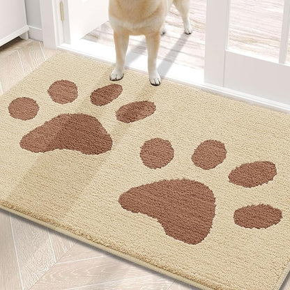 Buganda Dog Door Mat for Muddy Paws, Absorbent Dirt Trapper Washable Indoor by Buganda