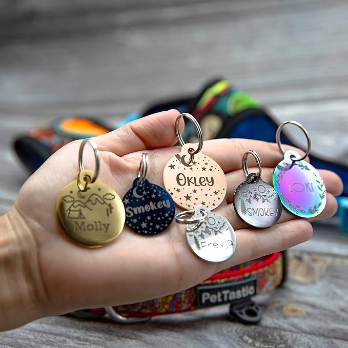 Personalized Dog Tag with 5 Lines of Custom Deep Engraved Durable Stainless - Image 2