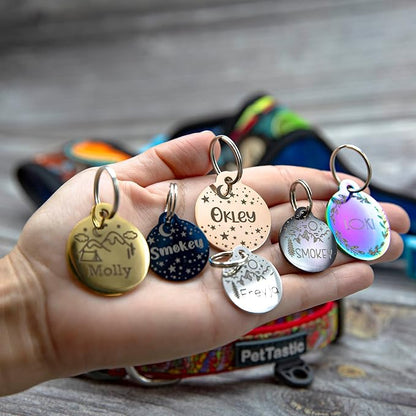 Personalized Dog Tag with 5 Lines of Custom Deep Engraved Durable Stainless - Image 2