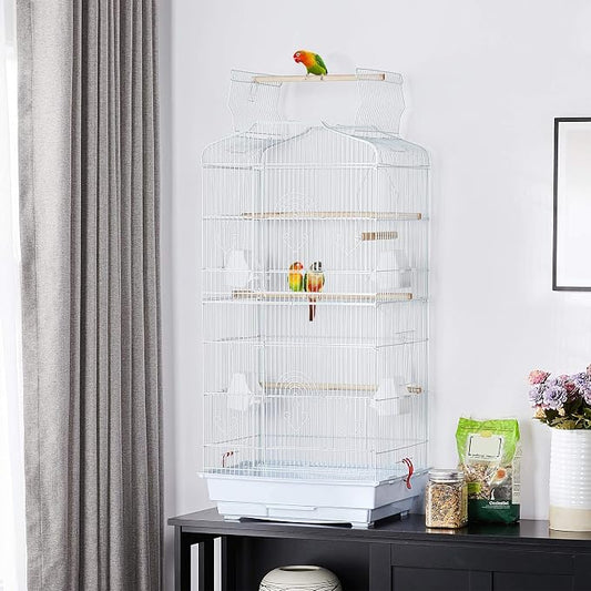 Yaheetech 41'' Open Top Medium Size Quaker Parrot Bird Cage Cockatiel Indian - Image 2
