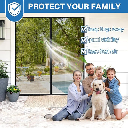 Upgraded PET Mesh Magnetic Screen Door Stronger Than Fiberglass and Polyester - Image 5