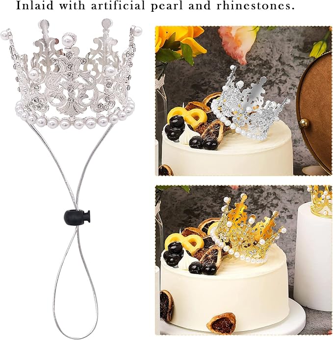 PET SHOW 2pcs Medium Dog Crown Headband Puppies Cat Hat - Image 7