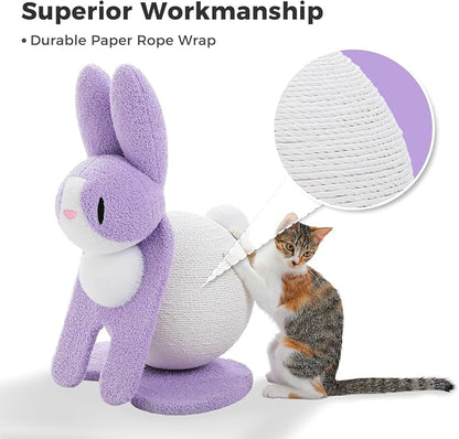Cute Cat Scratching Post- Bunny Style, Cat Scratcher Toy - Image 3
