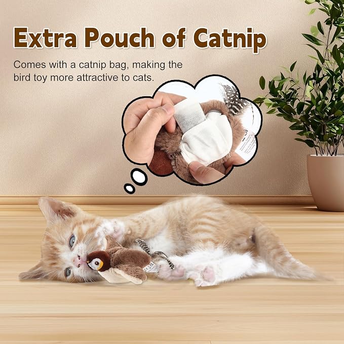 Chirping Bird Cat Toy - Image 3