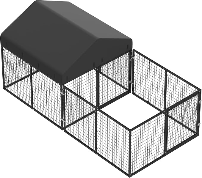 Outdoor Dog Kennel with Dog Fence - Image 3