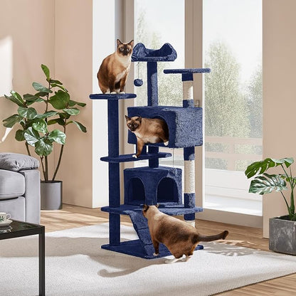 Yaheetech 54in Cat Tree Tower Condo Furniture Scratch Post - Image 2