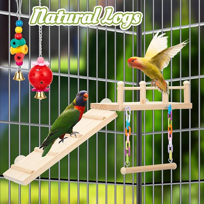 12 Pcs Parakeet Cockatiel Bird Toys, Bird Toys - Image 6
