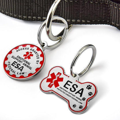 HOPELF Engraved Personalized ESA Tag - Image 2