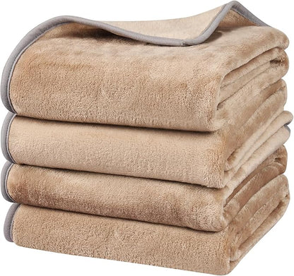 Onarway Dog Blanket Washable for Puppy: 4 Packs Dog Blankets 40”x28” by Onarway