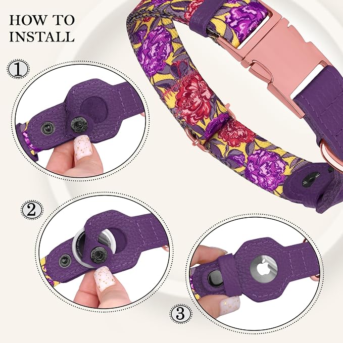 AirTag Dog Collar for Small Medium Large Breed - Image 3