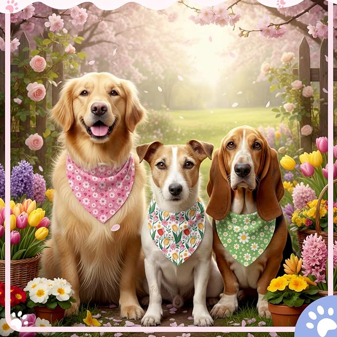 Weewooday 50 Pcs Dog Bandanas Bulk Dog Bandanas - Image 5