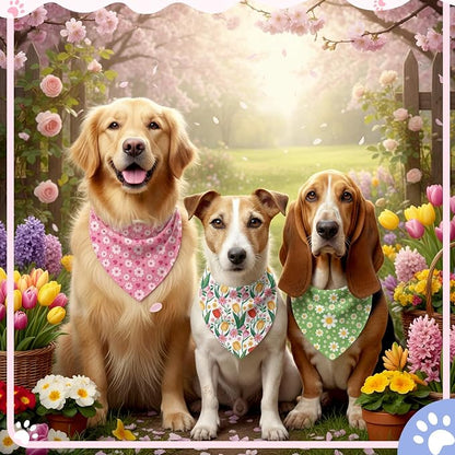Weewooday 50 Pcs Dog Bandanas Bulk Dog Bandanas - Image 5