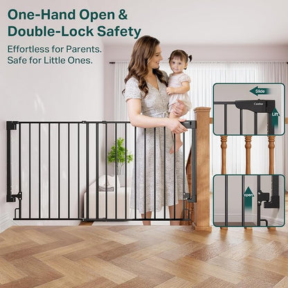 Cumbor 35.1–55" No Bottom Bar Baby Gate - Image 7