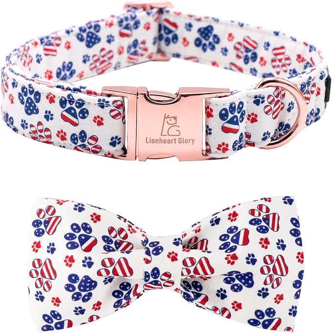 Lionheart Glory American Flag Dog Collar by LionheartGlory