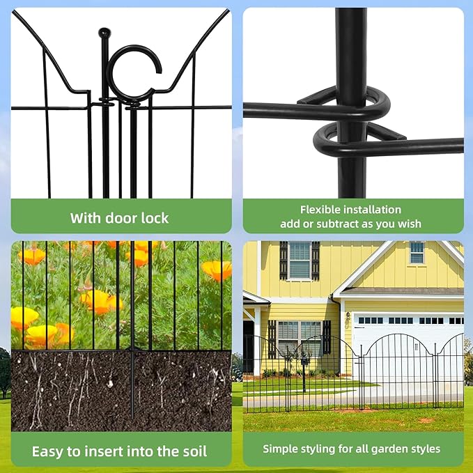 Decorative Metal Garden Fence - Image 3