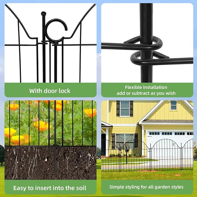 Decorative Metal Garden Fence - Image 5