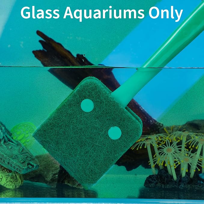Pawfly Fish Tank Cleaning Tools Aquarium Algae Scraper Sponge Brush Cleaning - Image 2