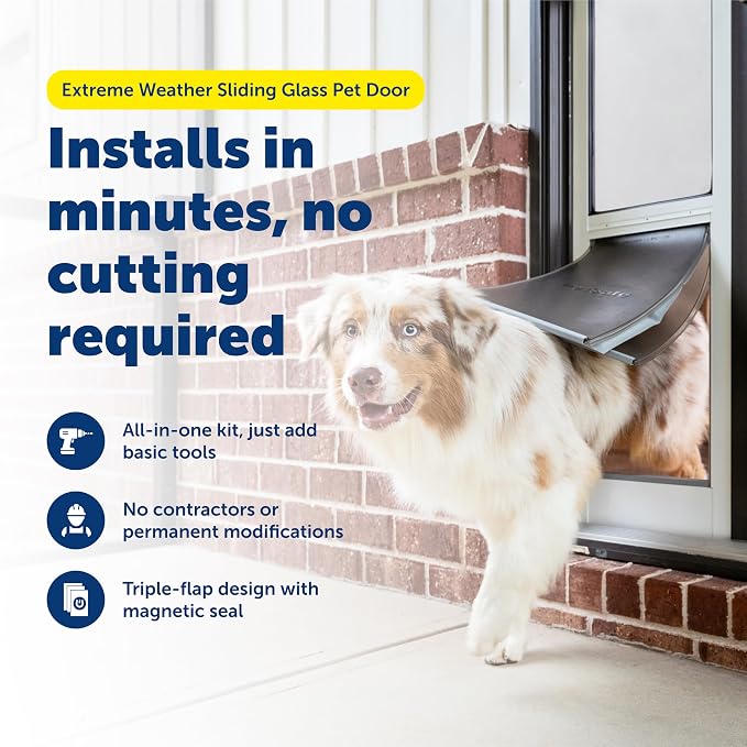 PetSafe Extreme Weather Sliding Glass Pet Door - Image 2
