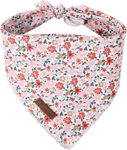 Summer Dog Bandana, UP URARA PUP Orange Bandana by UPURARAPUP