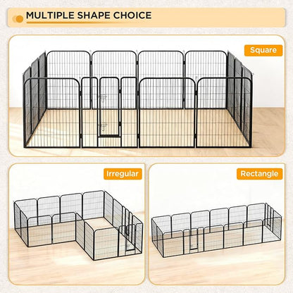 BestPet Indoor Dog Playpen, 40inch 16 Panels Dog Pen Fence Outdoor Pet Playpen - Image 7