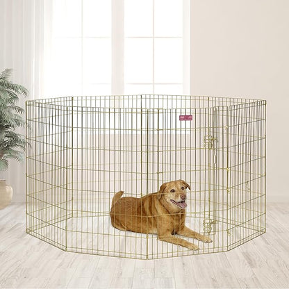 MidWest Homes for Pets Folding Metal Dog Exercise Pen, Indoor/Outdoor Playpen - Image 3